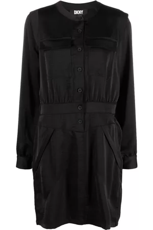 DKNY Vestido midi con bolsillo