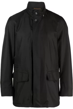 MOORER Chaqueta con capucha y cintura con cordones