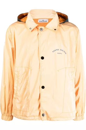 Stone Island Chaqueta con capucha y logo en el pecho