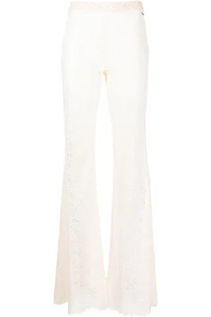 Dsquared2 Pantalones acampanados con encaje transparente