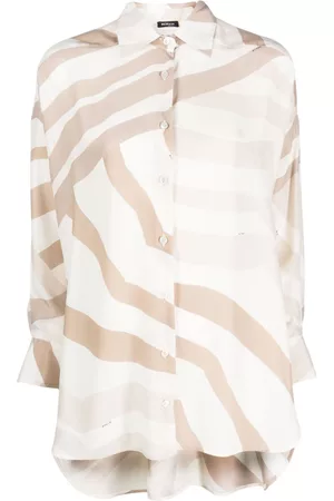 Kiton Camisa con motivo abstracto