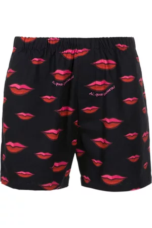 AMIR SLAMA Bermudas con motivo de labios