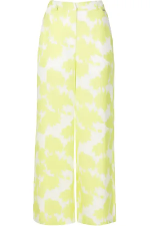 Armani Exchange Pantalones palazzo con motivo abstracto