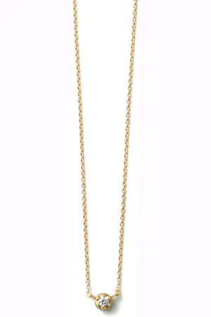 SHIHARA Collar One Stud en oro amarillo de 18kt con diamantes