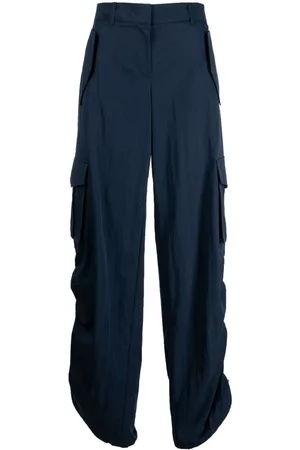 SYSTEM Pantalones anchos con cordones