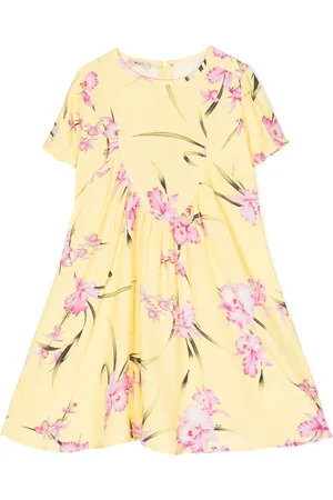Nº21 Vestido con motivo floral y manga corta