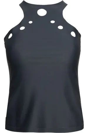 Jean Paul Gaultier Top sin mangas con cuello redondo