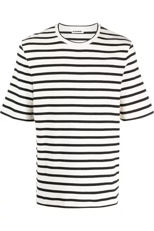Jil Sander Camiseta a rayas con manga corta