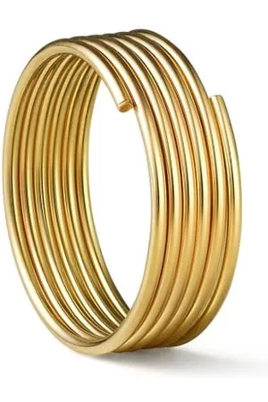 SHIHARA Pendiente Stack Hoop 01 en oro amarillo de 18kt