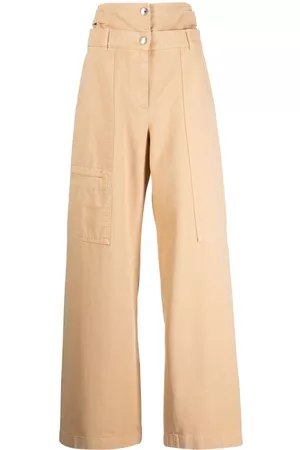 SYSTEM Pantalones ajustados con cintura a capas