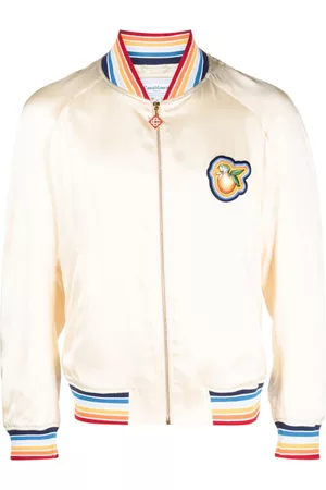 Casablanca Chaqueta bomber con parche del logo