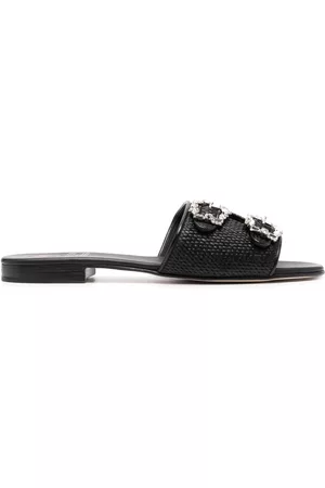 Edhen Milano Sandalias planas con doble hebilla