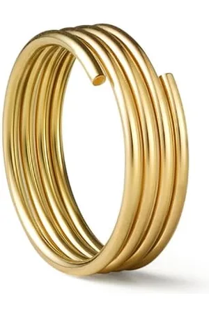 SHIHARA Pendiente Stack Hoop 01 en oro amarillo de 18kt