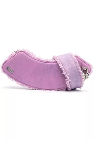 GCDS Bolso de hombro vaquero Comma mediano