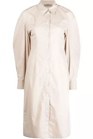 SYSTEM Vestido camisero con aberturas
