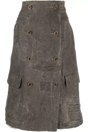 UMA WANG Top oversize con efecto envejecido