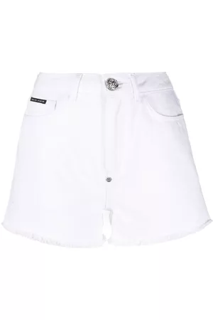 Philipp Plein Pantalones vaqueros cortos con detalles de cristal