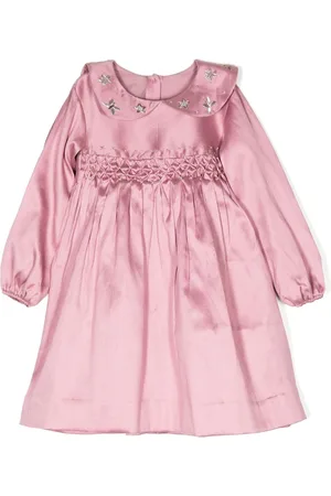 SHATHA ESSA Vestido con cuello bordado