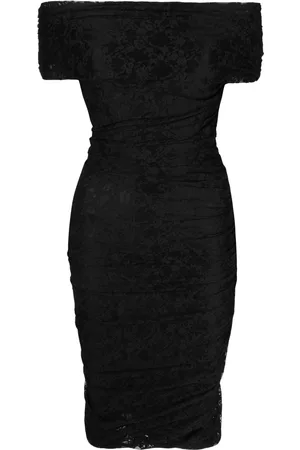 Serafini Vestido midi con encaje floral