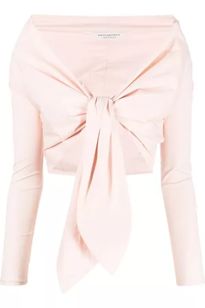 Serafini Top corto con estilo cruzado