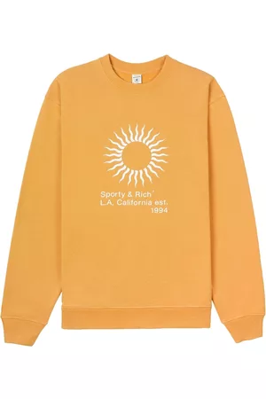 Sporty & Rich Sudadera con logo y cuello redondo
