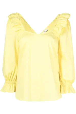 Paul Smith Blusa con ribete de volantes