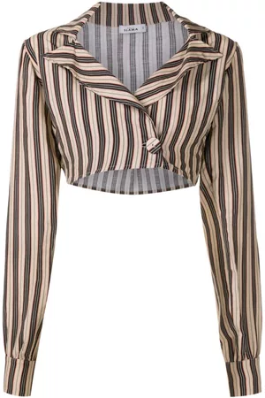 AMIR SLAMA Blusa corta a rayas