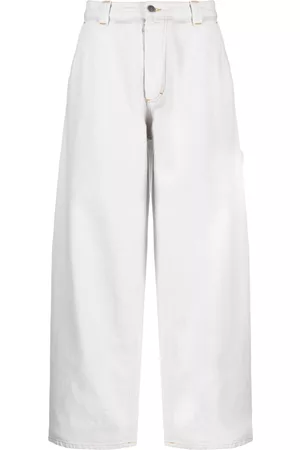 Maison Margiela Vaqueros anchos de talle medio