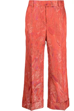 ALBERTO BIANI Pantalones capri con motivo en jacquard