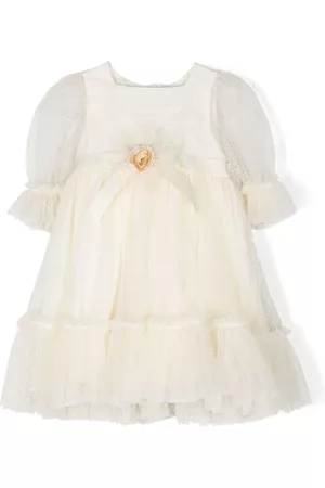PATACHOU Vestido de tul con detalle de rosa