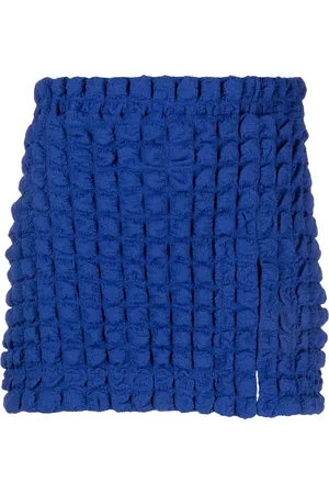ECKHAUS LATTA Minifalda texturizada con abertura