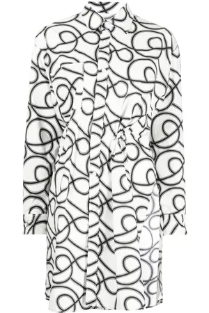 JNBY Vestido camisero con estampado gráfico