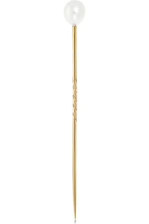 Pragnell Pin Edwardian en oro amarillo de 14kt con perlas naturales