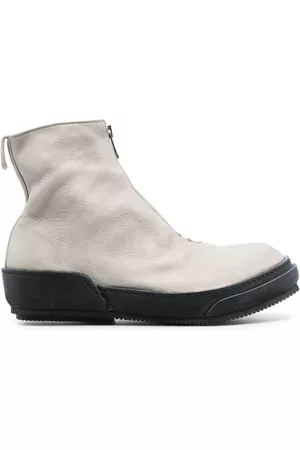 GUIDI Botas con puntera redonda y cremallera