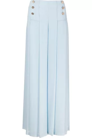 Edward Achour Paris Pantalones anchos con detalle de botones