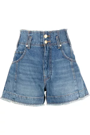 ULLA JOHNSON Pantalones vaqueros cortos de talle alto