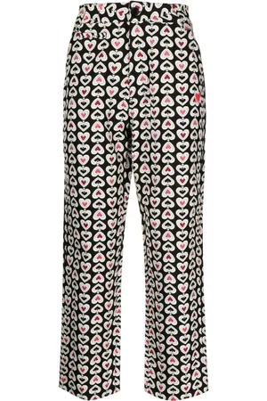 CLOT Pantalones rectos con motivo gráfico
