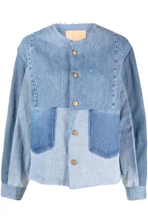B SIDES Chaqueta vaquera Lou con diseño patchwork