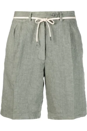 Aspesi Pantalones cortos con lazada en la cintura
