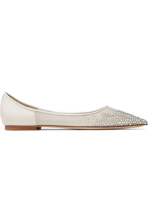 Jimmy Choo Bailarinas Love con apliques de cristal
