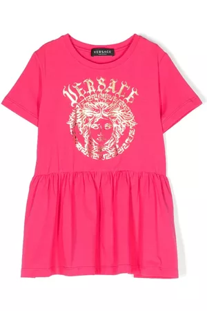 VERSACE Vestido de manga corta con estampado Medusa