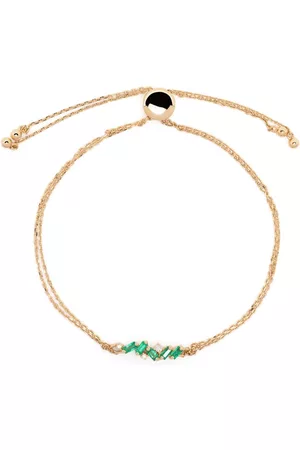 Suzanne Kalan Pulsera Willow en oro amarillo de 18kt con esmeralda