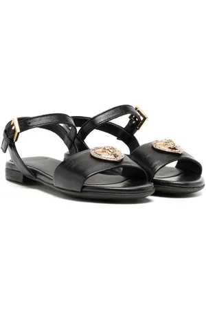 VERSACE Sandalias con placa del logo