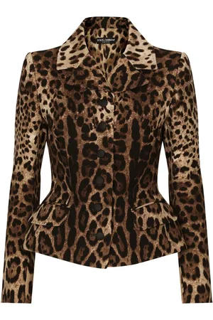 Dolce & Gabbana Blazer con estampado de leopardo