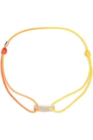 LUIS MORAIS Pulsera de cuerda en oro amarillo de 14kt