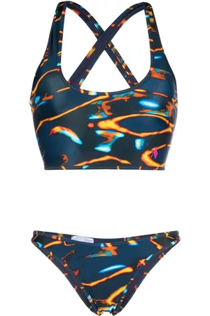 The Attico Bikini con estampado abstracto