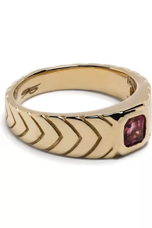 JACQUIE AICHE Anillo en oro amarillo de 14 ct con turmalina