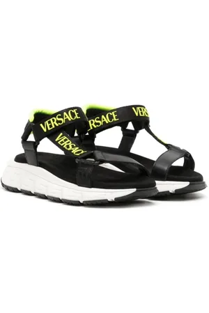 VERSACE Sandalias con logo estampado