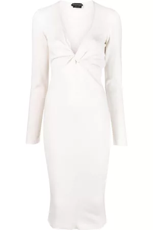 Tom Ford Vestido con cuello en V