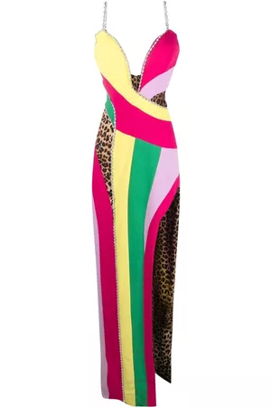 Philipp Plein Vestido largo con diseño patchwork